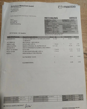 Mazda 3 cena 53000 przebieg: 142000, rok produkcji 2016 z Łask małe 596